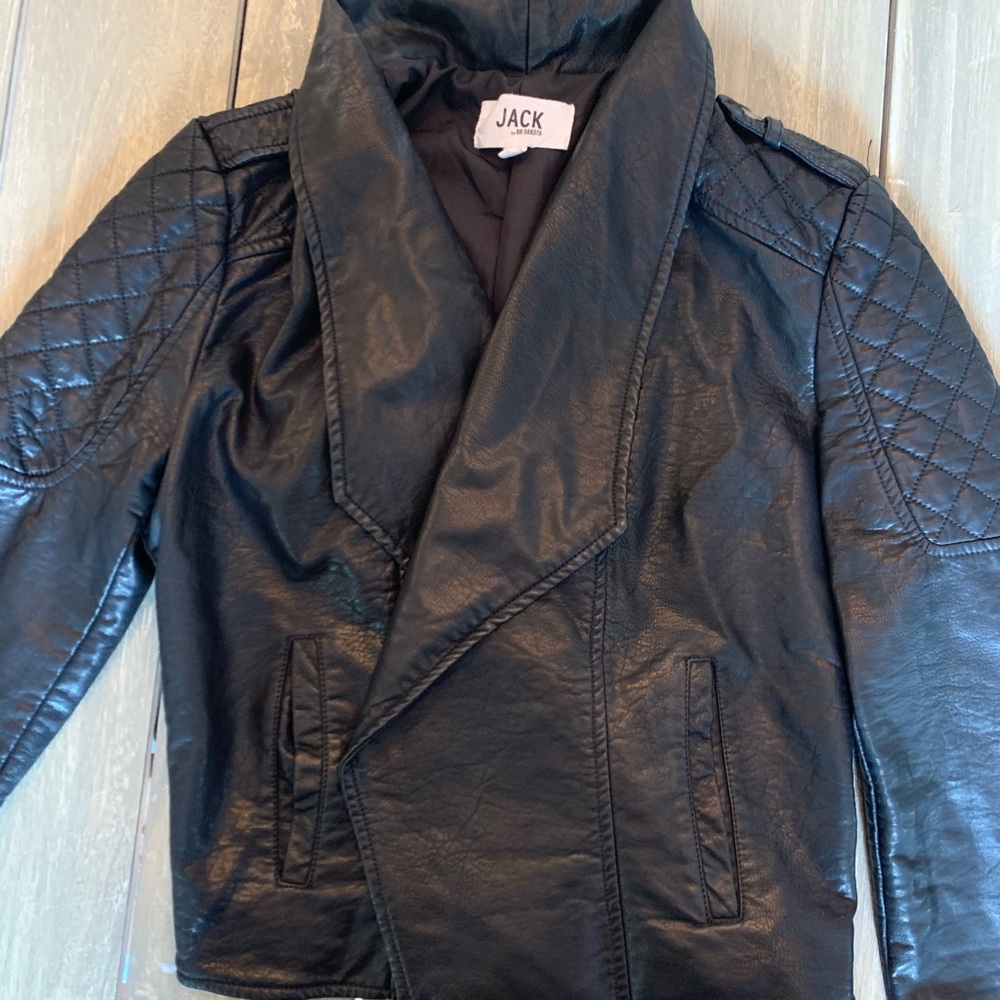 Faux Leather Moto Jacket